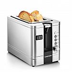 2-Slice Chefman Digital Pop-Up Toaster w/ Removable Crumb Tray $13.89