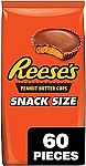 60-Piece 33-Oz Reese's Milk Chocolate Peanut Butter Snack Size Bulk Bag $7.25