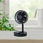 Mainstays 6" Personal Rechargeable USB Foldable Fan $6.60
