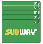 $75 Subway eGift Card $54.99