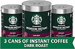 3-Pack 3.17-Oz Starbucks Premium Instant Coffee $17.85