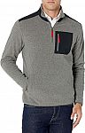 Amazon Essentials Men's Quarter-Zip Polar Fleece Jacket $8.30