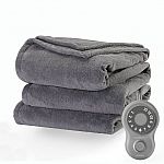 Sunbeam Microplush Electric Heated Blanket, Twin $14.23