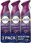 3-Pack 8.8-Oz Febreze Air Freshener Spray (Mountain Scent) $5.15