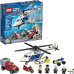LEGO City Police Helicopter Chase 60243 Building Toy Set $19.35