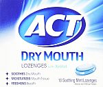 18-Count Act Dry Mouth Lozenges With Xylitol (Mint) $2.99