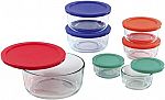 Pyrex Simply Store 14-Pc Glass Food Storage Container Set $16.59
