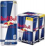 4-pack Red Bull Energy Drink, 8.4 Fl Oz Cans, 8.4 Fl Oz Cans $4.50