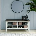 Twin Star Home Two-Tone Storage Bench $64