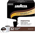 32 Count Lavazza Perfetto Single-Serve Coffee K-Cups $8
