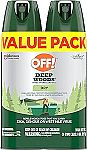 2-Ct. 4oz. Cans OFF! Deep Woods Insect Repellent VIII Dry $5