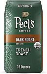 18-oz Peet's Coffee Dark Roast Ground Coffee (French Roast) $7.72