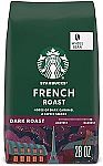 28 oz Starbucks Dark Roast Whole Bean Coffee French 100% Arabica $7.41