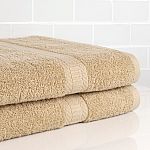 2-Piece Mainstays 30" x 60" Solid Bath Sheet Set (Various Colors) from $5.34