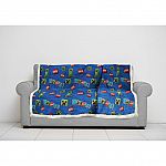 60" x 90" Sherpa Back Throw Blanket $5.70 and more
