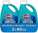 2-pack 80 fl oz Clorox Laundry Sanitizer $10.79
