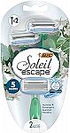 2ct BIC Soleil Escape Women's Disposable Razors With 5 Blades $2.64