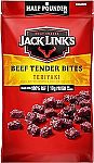 Jack Link's Beef Tender Bites, Teriyaki, 1/2 Pounder Bag $7.49 and more