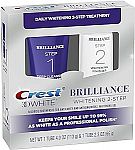 Crest 3D White Brilliance 2 Step Kit, Deep Clean Toothpaste (4oz) + Teeth Whitening Gel (2.3oz) $9