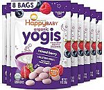 8-pack Happy Baby Organics Baby Snacks, Yogis, Freeze Dried Yogurt & Fruit Snacks $16.84 and more