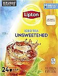 24 Pods Lipton Iced Tea K-Cups Unsweetened Black Tea $11.97