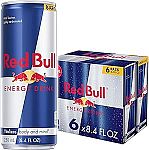 6-pack Red Bull Energy Drink, Original, 8.4 Fl Oz $6.18