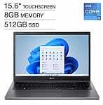 Acer Aspire 5 15.6" FHD Touch Laptop (i5-13420H, 8GB, 512 SSD) $379.99