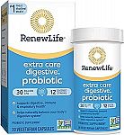 30-Count Renew Life Extra Care Digestive Probiotic Capsules $9.09