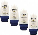 4 Count Dove Clean Comfort Roll On Deodorant 1.7 fl oz each $3.26