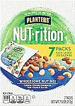 7 Count PLANTERS NUT-rition Wholesome Nut Mix, Snack Mix, 7.5 oz $4.39