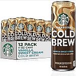 12-Pack 11-Oz Starbucks Cold Brew Coffee $31.51