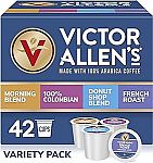 42-Count Victor Allen's Coffee Keurig K-Cup Pods (Variety Pack) $11.37
