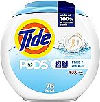 76-Count Tide PODS Free & Gentle Liquid Laundry Detergent Pacs + $14 Amazon Credit $19