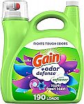 140-Oz Gain + Odor Defense Liquid Fabric Softener + $6.50 Amazon Credit $12