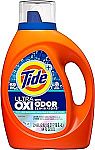 84 Oz Tide Ultra OXI with Odor Eliminators Liquid Laundry Detergent + $8 credit $12 
