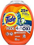 85-Count Tide PODS Laundry Detergent Soap Pods + $22.50 Amazon Credit $26