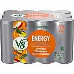 12-Pack 8-Oz V8 +ENERGY Orange Pineapple Energy Drink $6.82 and more
