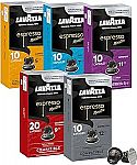 6-Pack 10-Count Lavazza Aluminum Espresso Capsules (Variety Pack) $15.91