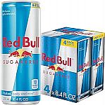 4-pack Red Bull Energy Drink, Sugar Free, 8.4 Fl Oz $3.69