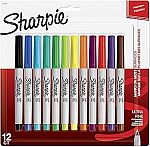 12-Pack Sharpie Assorted Color Permanent Markers $5.39