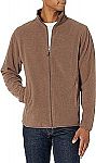 Amazon Essentials Men's Full-Zip Fleece Jacket $8.90