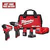 Milwaukee M12 FUEL 12-Volt Lithium-Ion Brushless Cordless Hammer Drill and Impact Driver Combo Kit w/2 Batteries $124