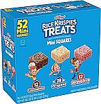 52 Counts Rice Krispies Treats Mini Squares Variety Pack $8.23