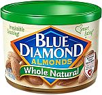 Blue Diamond Almonds, Raw Whole Natural, 6 Oz (2 for $5)