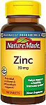 2 x 100 Count Nature Made Zinc 30 mg $4.49 and more