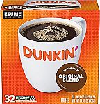 128-Count Dunkin' Original Blend Coffee K-Cup Pods (Medium Roast) $35.63