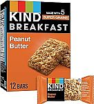 6-Pack 1.76-Oz. Kind Breakfast Bars (Peanut Butter) $2.79