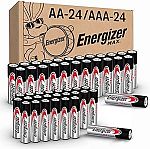 24-Count AA + 24-Count AAA Energizer MAX Battery $21.59