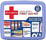 80-Piece Johnson & Johnson Band-Aid Emergency First Aid Kit $7.68