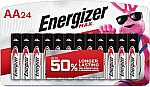 24-Count Energizer Max AA Alkaline Batteries $11 and more